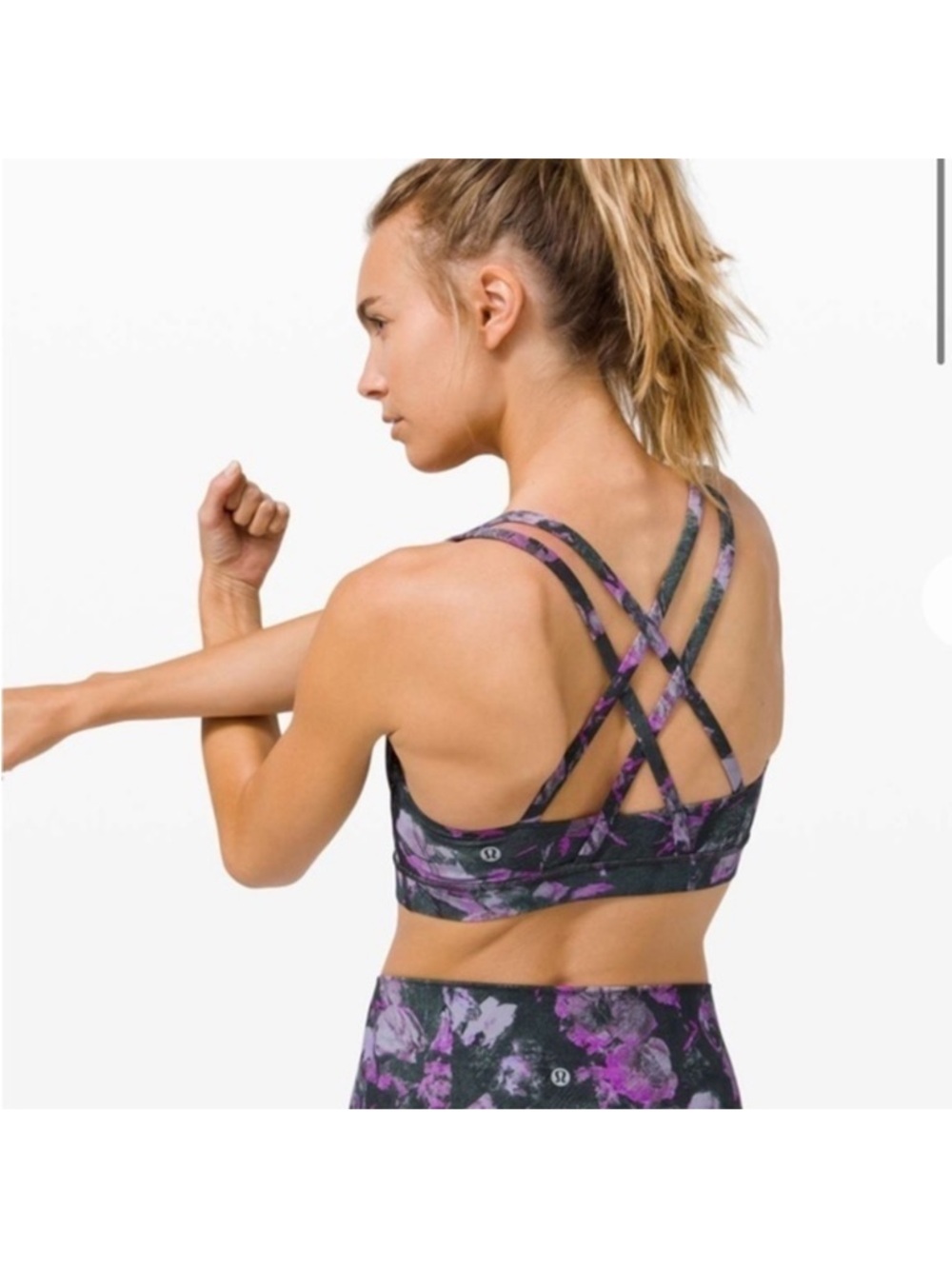 Lululemon Energy Bra *Medium Support, B–D Cup in Floral Shift Multi - Size 4